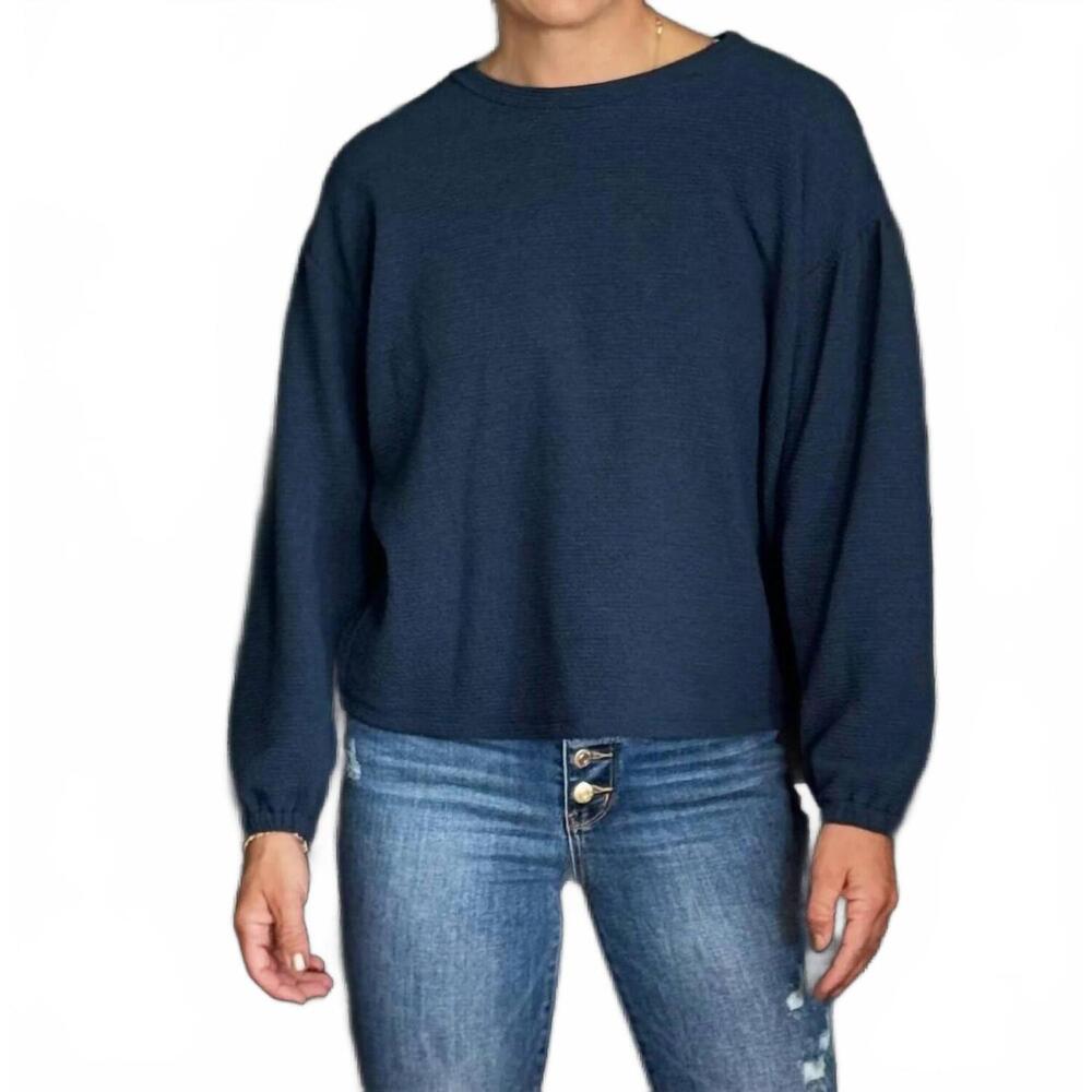 NEW WASABI + MINT back in the swing top in midnight navy